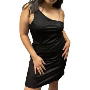 Vintage Dori USA Womens 2XL Shimmer Stretch LBD Bodycon 90s Y2K Dress